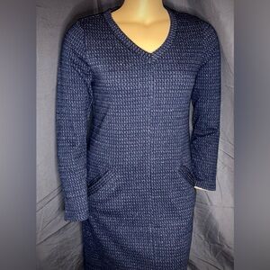 Soft Surroundings Men's Deep Blue V-Neck Sweater